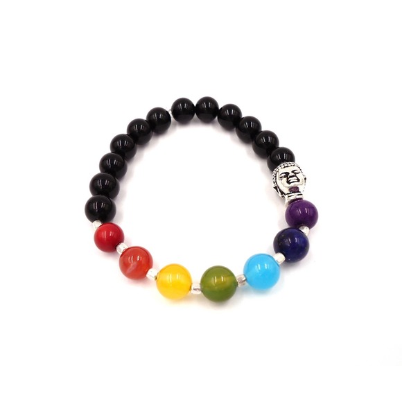 Buddha Bracelet Chakra Jewelry Stretch Elastic Bracelet - Picture 1 of 5